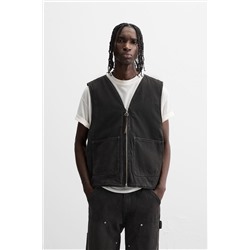 CHALECO DENIM BOLSILLOS