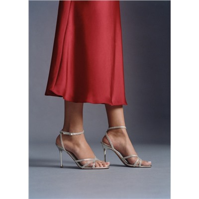 Sandalia strass tiras