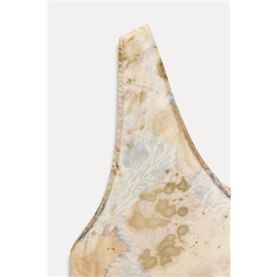 ZW COLLECTION PRINTED SEMI-SHEER TOP