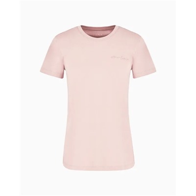 REGULAR FIT T-SHIRT WITH MINI SIGNATURE PRINT IN ASV COTTON