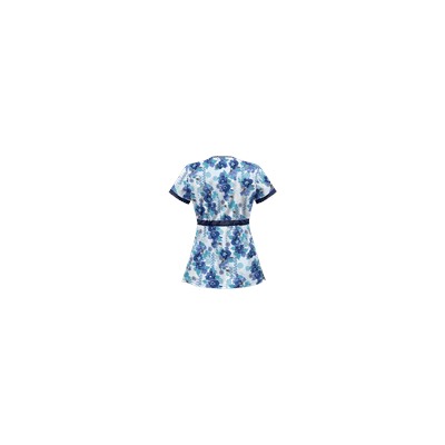 UA Floral Zen Navy Print Scrub Top