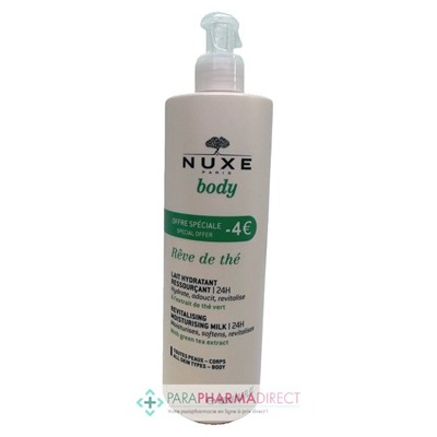 Nuxe Body Rêve de Thé Lait Hydratant Ressourçant 24h 400ml (Offre Spéciale -4€)