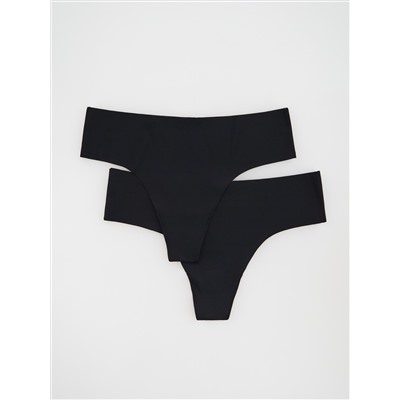 Nahtlose Hüftslips, 2er-Pack