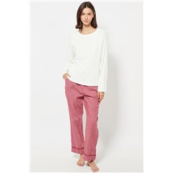 Pantalón de pijama cintura alta - Rojo