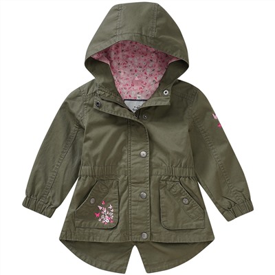 Mädchen Parka mit Stickerei