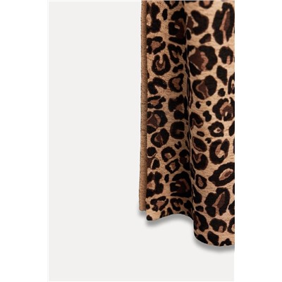 ANIMAL PRINT LONG KNIT TOP