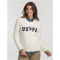 USPA LOGO CREW NECK SWEATER
