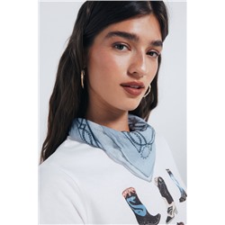 Pañuelo bandana chica cowboy caballo