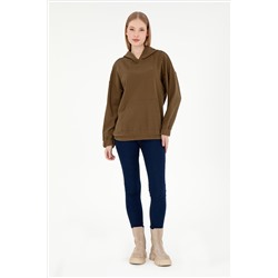 Kadın Haki Sweatshirt