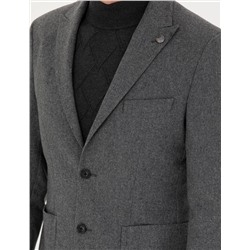 Füme Slim Fit Ceket
