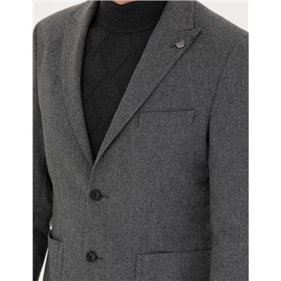 Füme Slim Fit Ceket