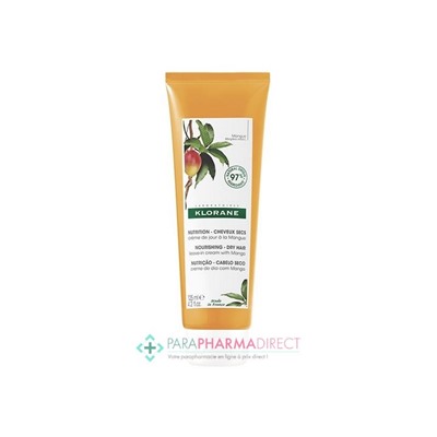 Klorane Beurre de Mangue Crème de Jour Cheveux Nutrition 125ml