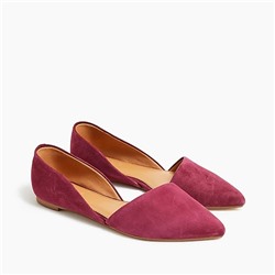 Zoe suede d'Orsay flats