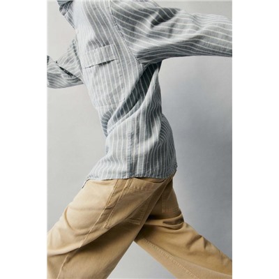 POCAS UNIDADES CAMISA RAYAS CON LINO