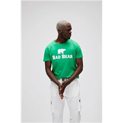 Bad Bear, Erkek Yeşil Baskılı Bisiklet Yaka Tişört