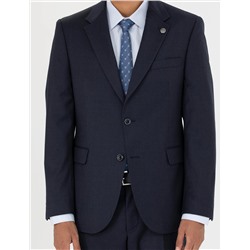 %100 Yün Lacivert Slim Fit Takım Elbise