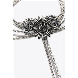 FLOWER CHAIN CHOKER NECKLACE