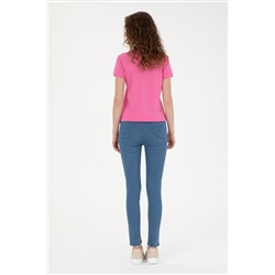 Kadın Açık Mavi Toothpick Fit Jean Pantolon