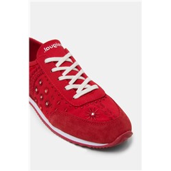 Zapatillas de piel bordadas