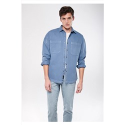 Mavi Gömlek Regular Fit / Normal Kesim 021602-70769