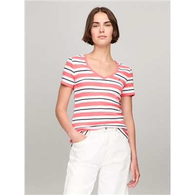 Stripe V-Neck Favorite T-Shirt