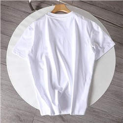 Классическая мужская футболка с объёмной выбивкой логотипа EMPORIO ARMAN*I