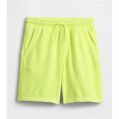Kids Washed-Fleece Pull-On Shorts