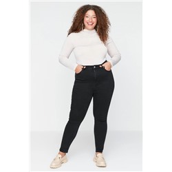 Trendyol Curve Siyah Yüksek Bel Esnek Skinny Jeans TBBAW23CJ00032