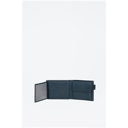 Cartera de piel Chief Índigo