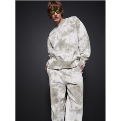 Sweatshirt in Batik-Optik