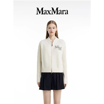 Женский шерстяной кардиган на молнии Maxmar*a