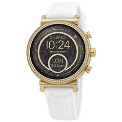 MICHAEL KORSAccess Gen 4 Sofie Rose Gold-tone and Embossed Silicone Smartwatch MKT5067