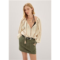 Blusa textura rayas