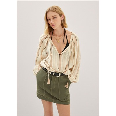 Blusa textura rayas