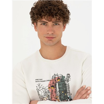 Ekru Regular Fit Sweatshirt