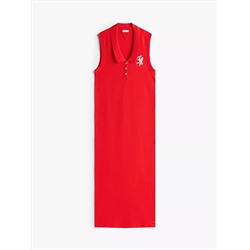 Sleeveless Polo Maxi Dress