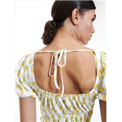 Bluse mit Lochstickerei