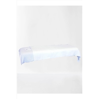 Bol Ticaret Tekstil Outlet Masaj Yatağı Havlusu 100x210 Cm Özel Tasarım Desenli Beyaz BH113