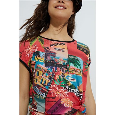 Camiseta manga corta postales