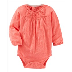 Smocked Neon Bodysuit