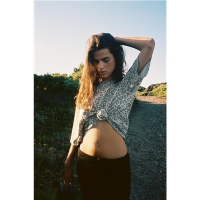 ANIMAL PRINT OVERSIZED T-SHIRT