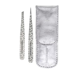 Tweezerman Satin Etched Petite Tweezer 2-Piece Set
