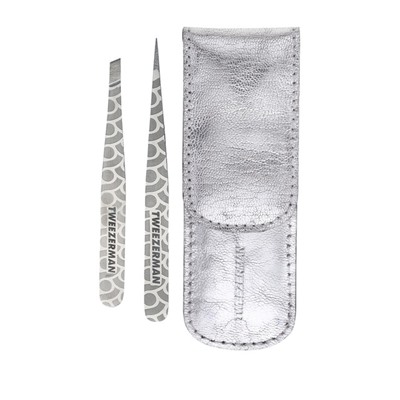 Tweezerman Satin Etched Petite Tweezer 2-Piece Set