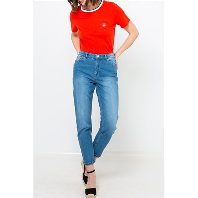Camiseta de lino Rojo