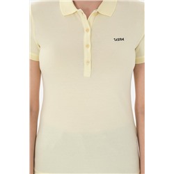 Kadın Limon Basic Polo Yaka Tişört