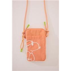 Funda teléfono Snoopy nylon acolchado