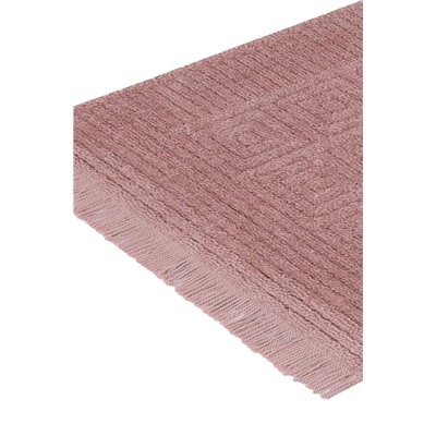Laura Saçaklı Halı - Pembe - 200x290 cm