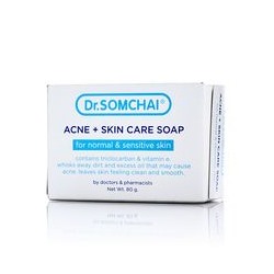 Мыло для чувствительной кожи против акне Dr Somchai 80 гр /Dr Somchai ACNE & Skin Care Soap for Sensitive Skin 80 gr