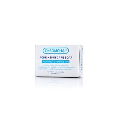 Мыло для чувствительной кожи против акне Dr Somchai 80 гр /Dr Somchai ACNE & Skin Care Soap for Sensitive Skin 80 gr