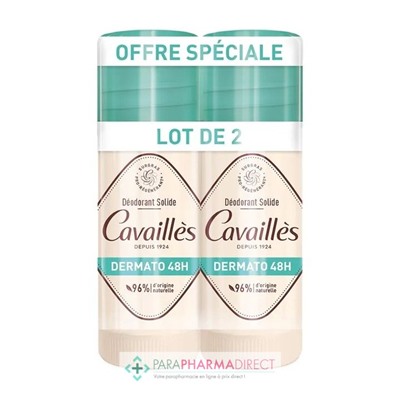 Cavaillès - Dermato 48H - Déodorant Solide 2x40 mlLot  × 2